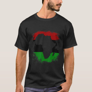 Afrikanische Flagge Afrikanischer Kontinent Karte  T-Shirt