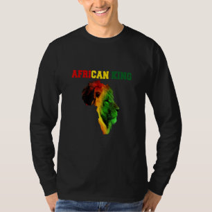 Afrikanische Flagge des Schwarzen Königs Monatsges T-Shirt