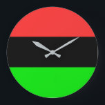 Afrikanische Flagge Große Wanduhr<br><div class="desc">Afrikanische Flagge</div>
