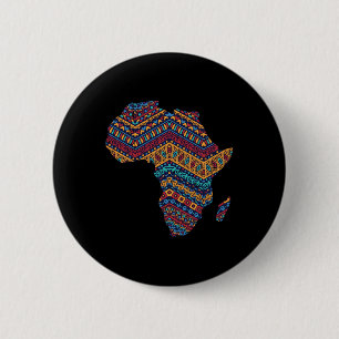 Afrikanische Flagge Kente Tuch schwarzer Stolz Afr Button