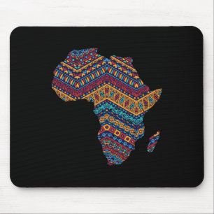 Afrikanische Flagge Kente Tuch schwarzer Stolz Afr Mousepad