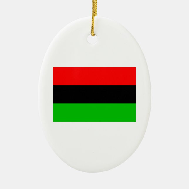 Afrikanische Flagge Keramikornament (Vorne)