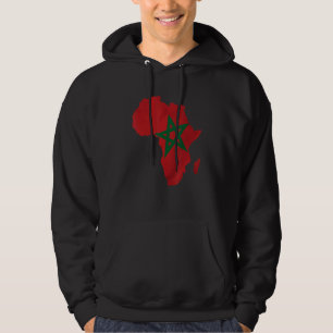 Afrikanische Flagge Marokko Hoodie