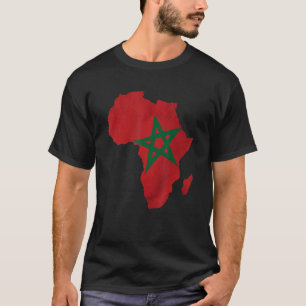 Afrikanische Flagge Marokko T-Shirt