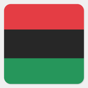 Afrikanische Flagge Pans, glückliches Kwanzaa Quadratischer Aufkleber