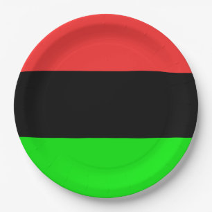 Afrikanische Flagge Pappteller