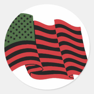 Afrikanische Flagge Runder Aufkleber