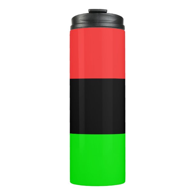 Afrikanische Flagge Thermosbecher (Vorderseite)