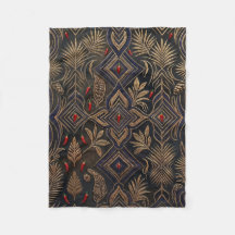 Afrikanische Fleece-Decke