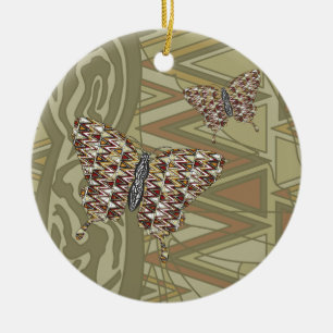afrikanische Frack-Ornament Keramik Ornament