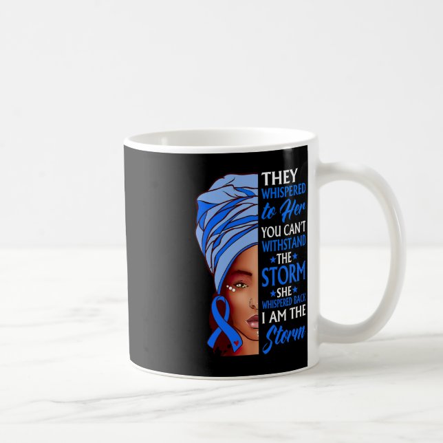 Afrikanische Frau Afro I bin der Sturm Hydrocephal Kaffeetasse (Rechts)