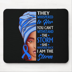 Afrikanische Frau Afro Ich bin der Sturm Ataxie-Be Mousepad