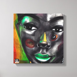 Afrikanische Frau Leinwanddruck