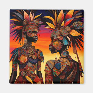 Afrikanische Frau Magnet