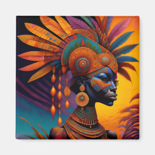 Afrikanische Frau Magnet