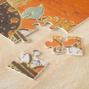 Afrikanische Frau mit Korb Produkt anpassen Puzzle
