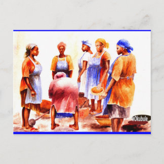 AFRIKANISCHE FRAU MOJISOLA A GBADAMOSI POSTKARTE