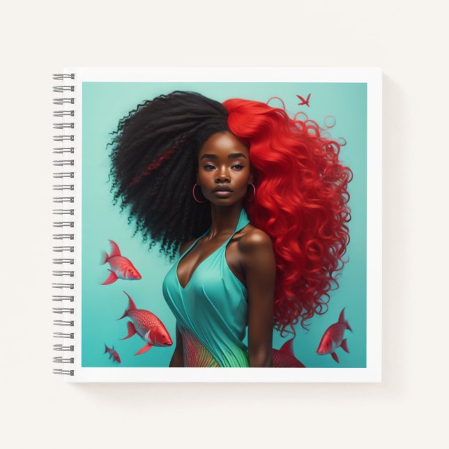 Afrikanische Frau Notizbuch (Vorderseite)