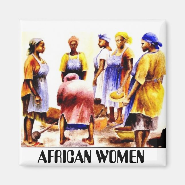 AFRIKANISCHE FRAUEN IN NIGERIA MAGNET (Vorne)