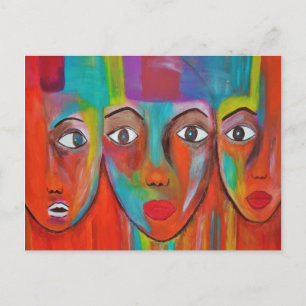Afrikanische Frauen Ölgemälde Postkarte
