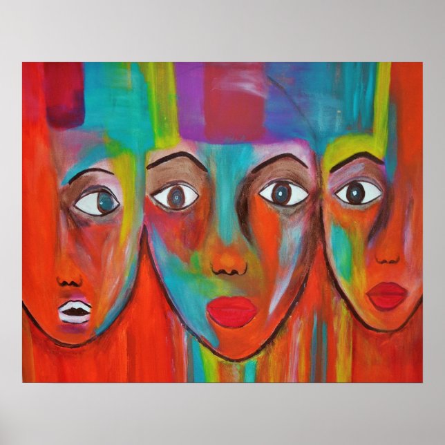 Afrikanische Frauen - Ölleitungspapier Poster (Vorne)