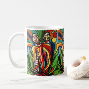 Afrikanische Frauen-Papagei-Tasse Kaffeetasse