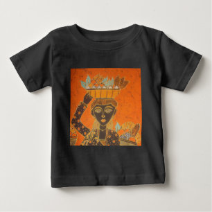 afrikanische Frauen tragen Korbkunst Baby T-shirt