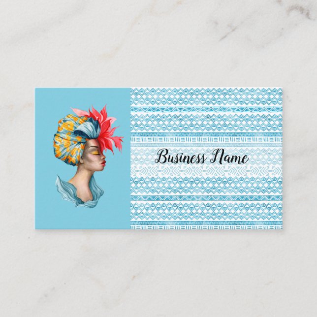 Afrikanische Frauen-Visitenkarte Visitenkarte (Vorderseite)