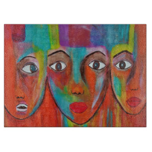 Afrikanische Frauen - Vorstand für Ölgemälde Schneidebrett