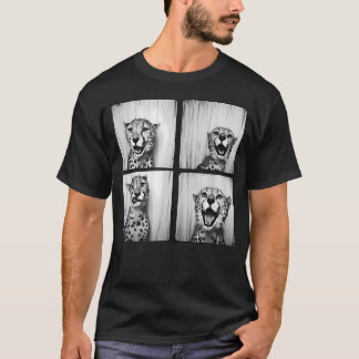 Afrikanische Gepard-Zoo-Photobooth Skurril Lustig T-Shirt
