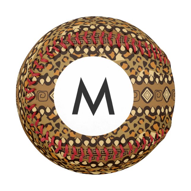 Afrikanische Gesichtshautmuster 2 Baseball (Vorderseite Links)