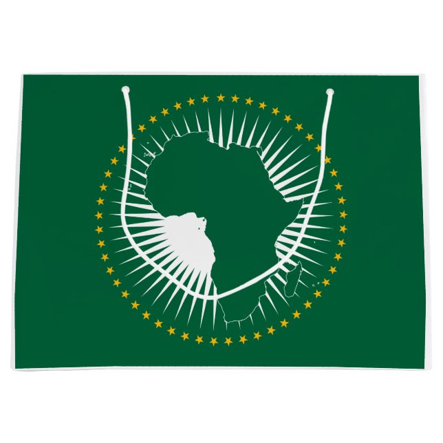 Afrikanische Gewerkschaft-Flagge (Afrika) (Panafri Große Geschenktüte (Vorderseite)