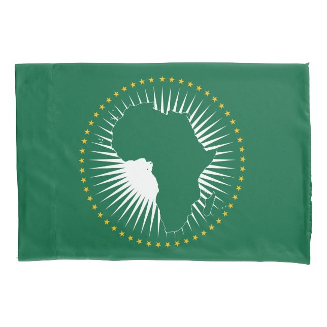 Afrikanische Gewerkschaft-Flagge (Afrika) (Panafri Kissenbezug (Vorderseite)
