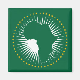 Afrikanische Gewerkschaft-Flagge (Afrika) (Panafri Magnet