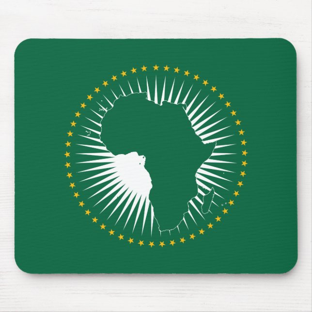 Afrikanische Gewerkschaft-Flagge (Afrika) (Panafri Mousepad (Vorne)