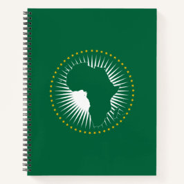 Afrikanische Gewerkschaft-Flagge (Afrika) (Panafri Notizbuch