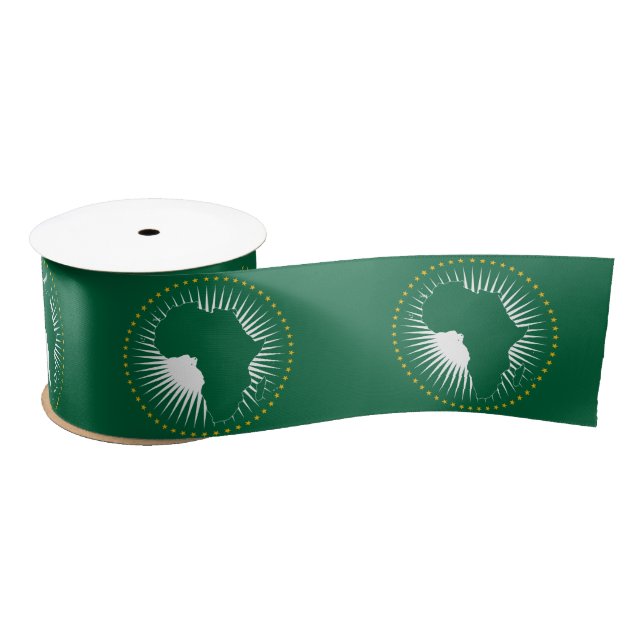 Afrikanische Gewerkschaft-Flagge (Afrika) (Panafri Satinband (Spule)