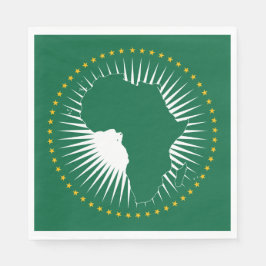 Afrikanische Gewerkschaft-Flagge (Afrika) (Panafri Serviette