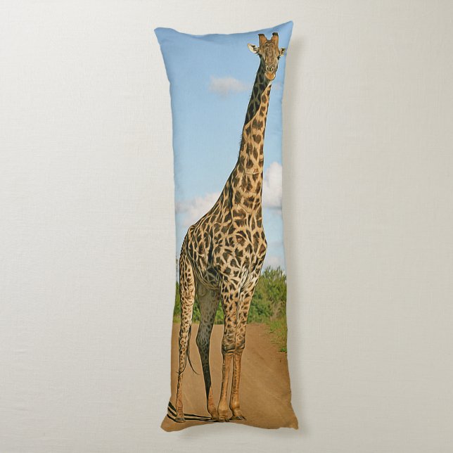 Afrikanische Giraffe Seitenschläferkissen (Rückseite (Vertikal))