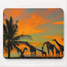 Afrikanische Giraffen Mousepad