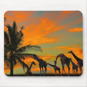 Afrikanische Giraffen Mousepad