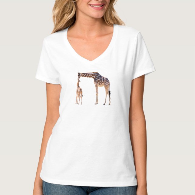 Afrikanische Giraffen T-Shirt (Vorderseite)