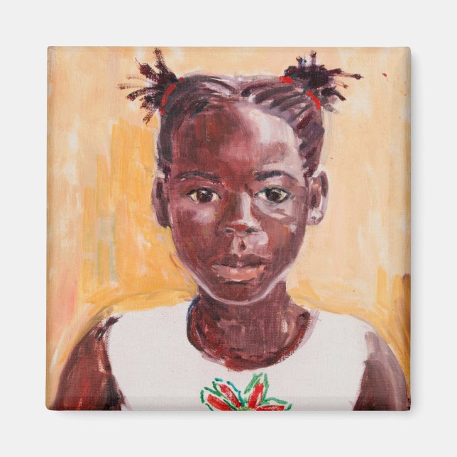Afrikanische Girl Magnet (Vorne)