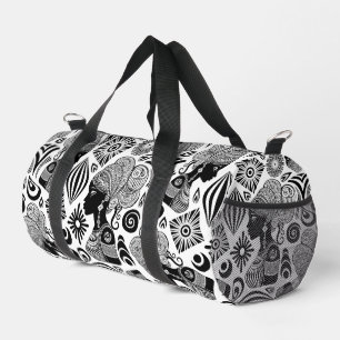 Afrikanische Girl Portrait Tribal Tattoo Duffle Bag