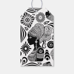 Afrikanische Girl Portrait Tribal Tattoo Geschenkanhänger