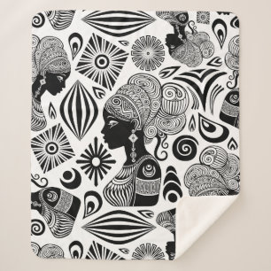 Afrikanische Girl Portrait Tribal Tattoo Sherpadecke