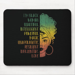 Afrikanische Girls Geschenk Melanin Pride Black Hi Mousepad