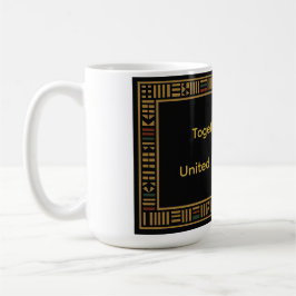Afrikanische Gold-Kente-Tasse Kaffeetasse