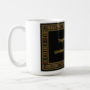 Afrikanische Gold-Kente-Tasse Kaffeetasse
