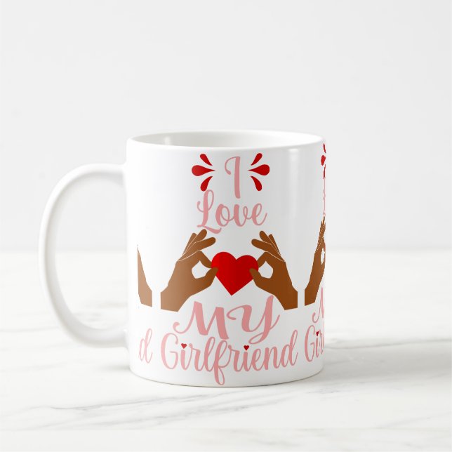 afrikanische Herz-Liebe meine Freundin romanance v Kaffeetasse (Links)